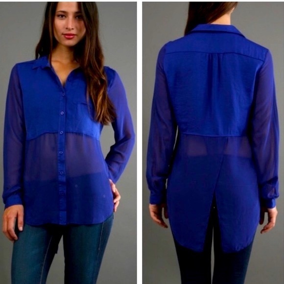 Free People Tops - Free People Best Of Both Worlds Sheer Top Size M